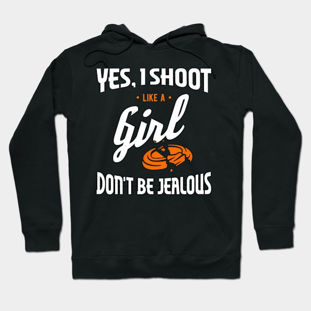 Yes I Shoot Like A Trap Skeet Shooting Clay Pigeon Hoodie by klei-nhanss